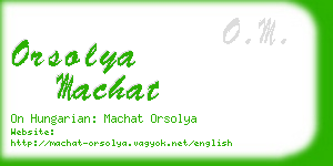 orsolya machat business card